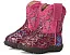 Детские сапоги Roper Cowbabies Glitter Aztec с блестками и боковой молнией