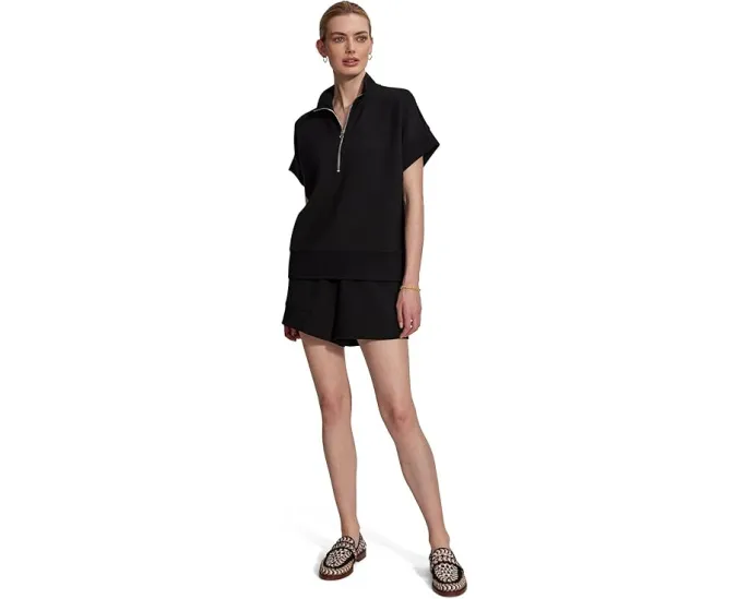 Свитшот Ritchie Short Sleeve от Varley с разрезным воротником и полузастежкой