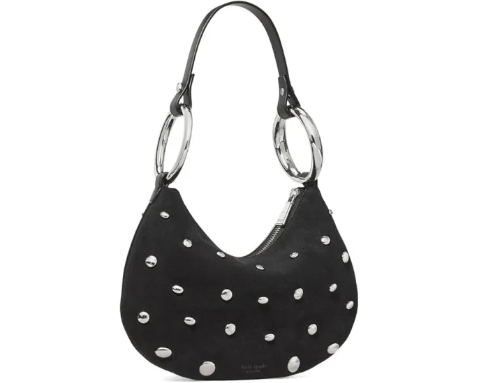 Сумка через плечо Kate Spade New York The Bangle из замши со стразами