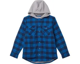 Толстовка Fleece Lined Flannel Shirt с капюшоном в клетку для детей от L.L.Bean