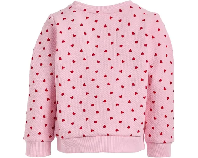Свитшот для девочек с рельефным узором в виде сердечек Janie and Jack
