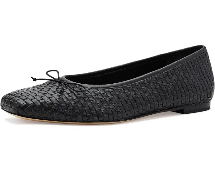 Балетки Vince Darla с плетеным верхом и квадратным носком