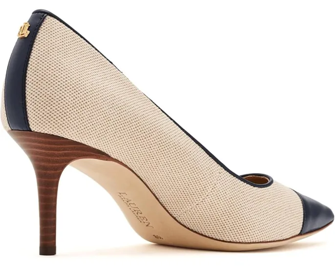 Туфли-лодочки Lauren Ralph Lauren Lanette III из холста и кожи с острым носком