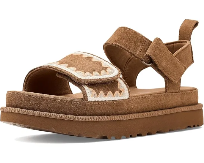 Сандалии UGG Goldenstar Artistitch с вышивкой и регулируемой лямкой