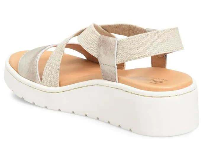 Босоножки Born Kasady на платформе с клиновидным каблуком и стелькой из ткани