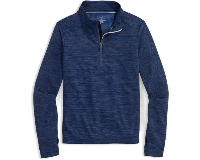Куртка vineyard vines Sankaty 1/4 Zip для детей с влагоотведением