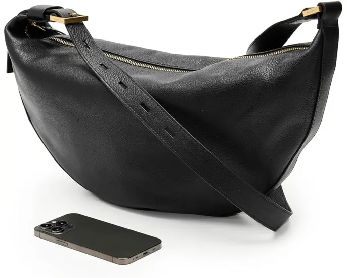 Сумка кроссбоди AllSaints Half Moon Shoulder из натуральной кожи