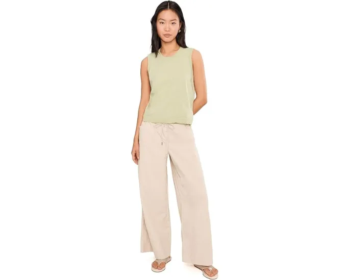 Топ Vince Camuto Shell с ребристым краем