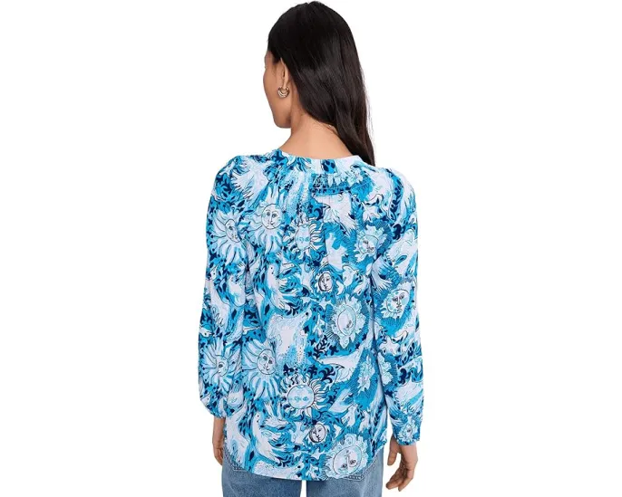 Блуза Elsa Top из шелка Lilly Pulitzer