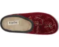 Тапочки Woolflower с ручной вышивкой и меховой подкладкой от Taos Footwear