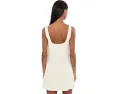 Chalk Mark A Line Flare Linen Dress in Beige