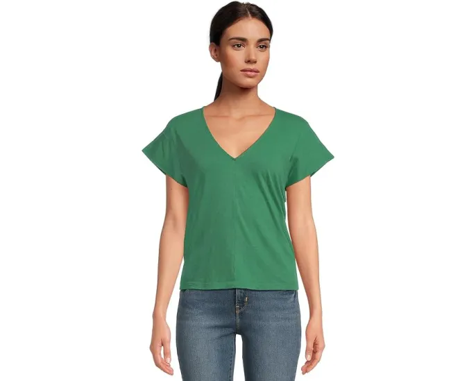 Футболка Michael Stars Tobi с V-образным вырезом и коротким рукавом