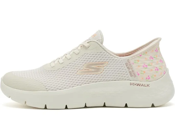 SKECHERS Performance Go Walk Flex Lily Rose с эластичными шнурками и сетчатым верхом