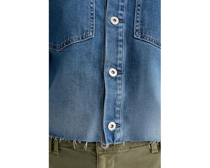 Короткая рубашка-куртка Valleta Utility в цвете Abyss от AG Jeans