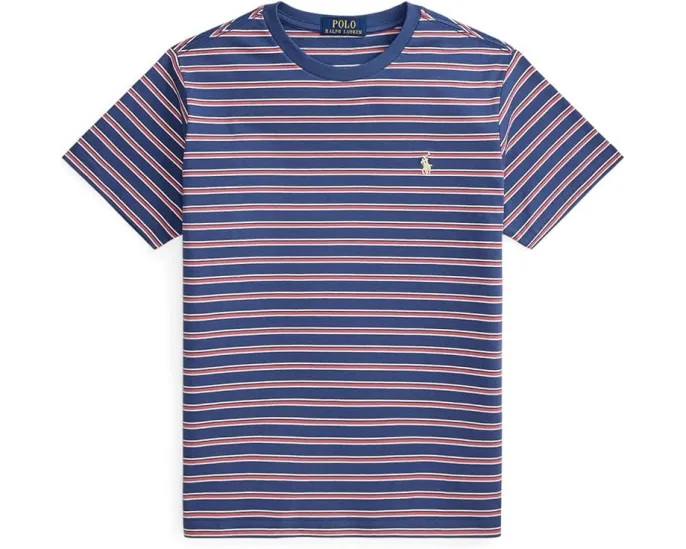 Полосатая хлопковая футболка Polo Ralph Lauren для детей