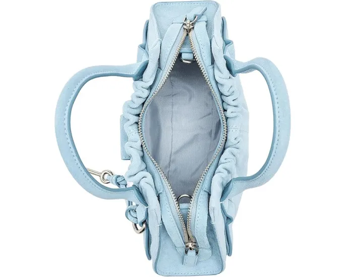 Маленький саквояж Marc Jacobs The Cristina из хлопка с деним-эффектом