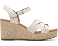 Сандалии Clarks Sabina Strap на клиновидном каблуке с перекрестными ремешками