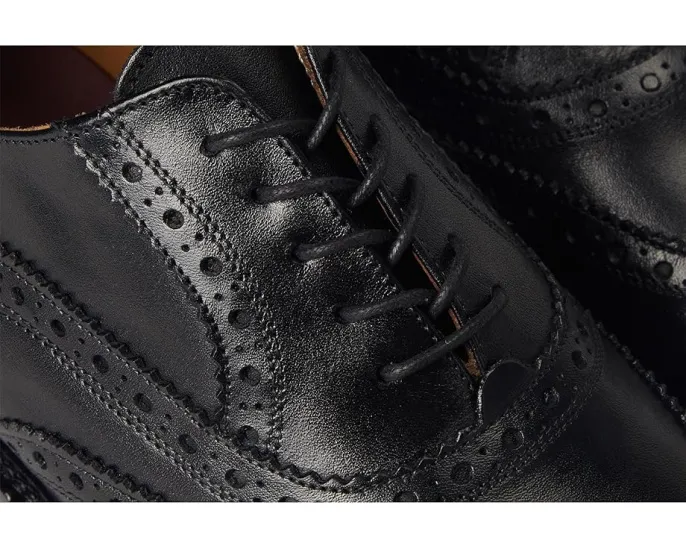 Оксфорды-броги Alfonso из итальянской кожи с декоративной перфорацией Bruno Magli