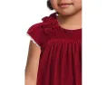 Платье Janie and Jack для девочки из бархата с бантами на плечах
