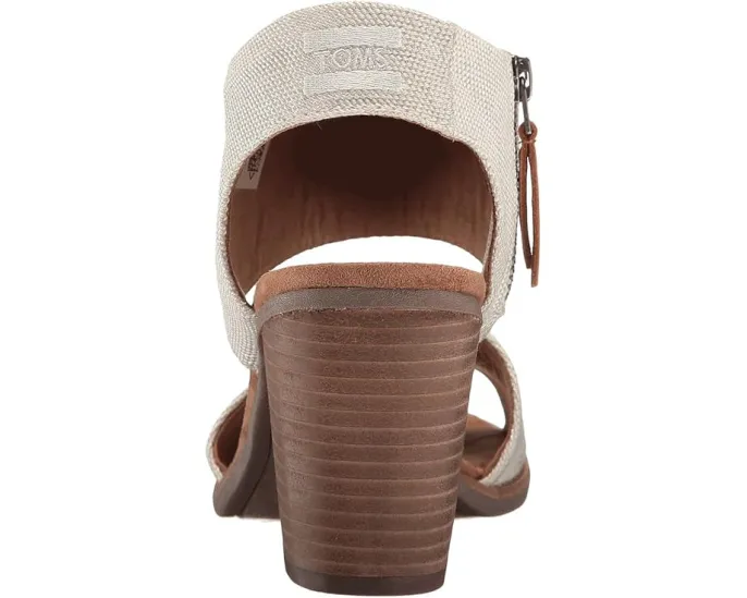 Босоножки TOMS Majorca с вырезами на мягкой кожаной подкладке и каблуком 3 дюйма (7.62 см)