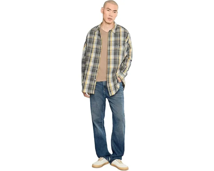 Джинсы Fret Regular Fit John Varvatos в стиле Titus Wash