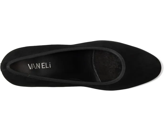 Туфли-лодочки Vaneli Dazzle на устойчивом каблуке из замши