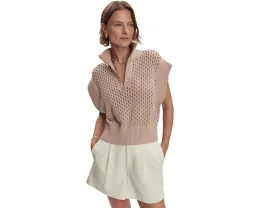 Varley Топ Gaines с полузастежкой на молнии из хлопка