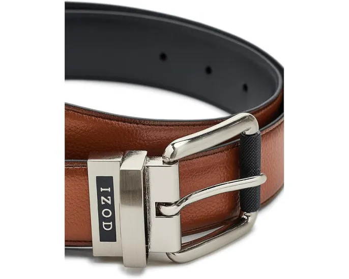 IZOD двусторонний кожаный ремень с пряжкой 35 мм