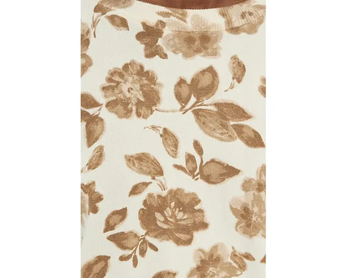 Топ Vince Camuto с цветочным принтом и длинными рукавами