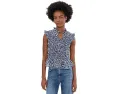 Топ NIC+ZOE Leopard Sketch Smocked Top с принтом леопарда
