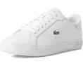 Кроссовки Lacoste Powercourt с верхом из кожи и контрастным крокодилом