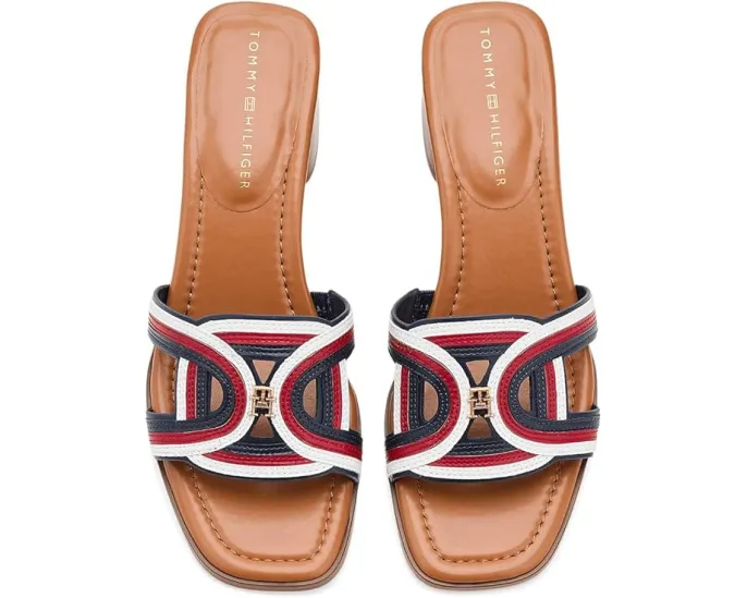 Босоножки Marica Tommy Hilfiger на блочном каблуке с переплетающимися ремешками