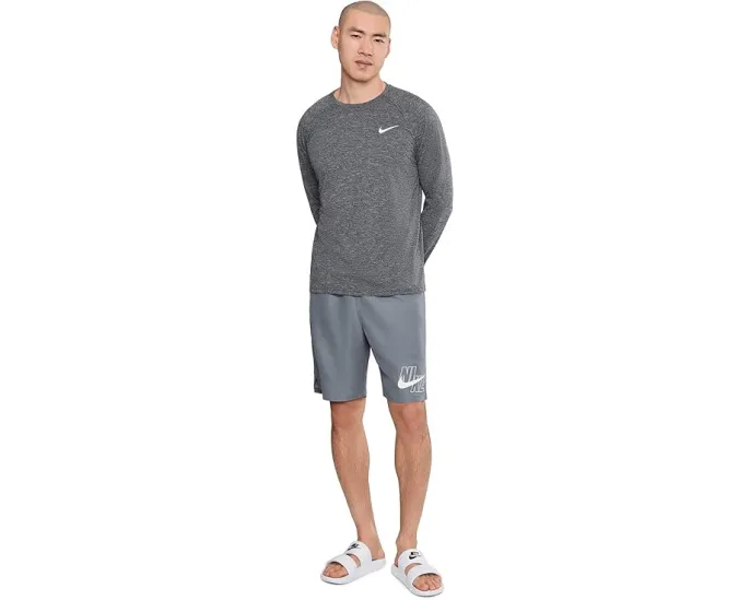 Футболка Nike для плавания Heather с длинным рукавом и технологией Dri-FIT