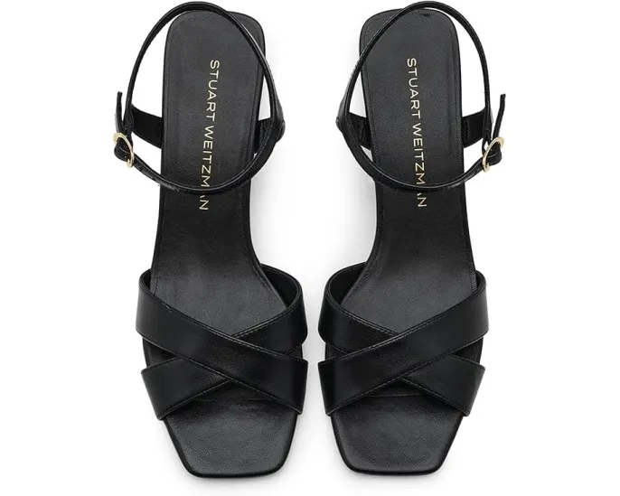 Босоножки Stuart Weitzman Vinnie Sandal 50 на каблуке kitten heel