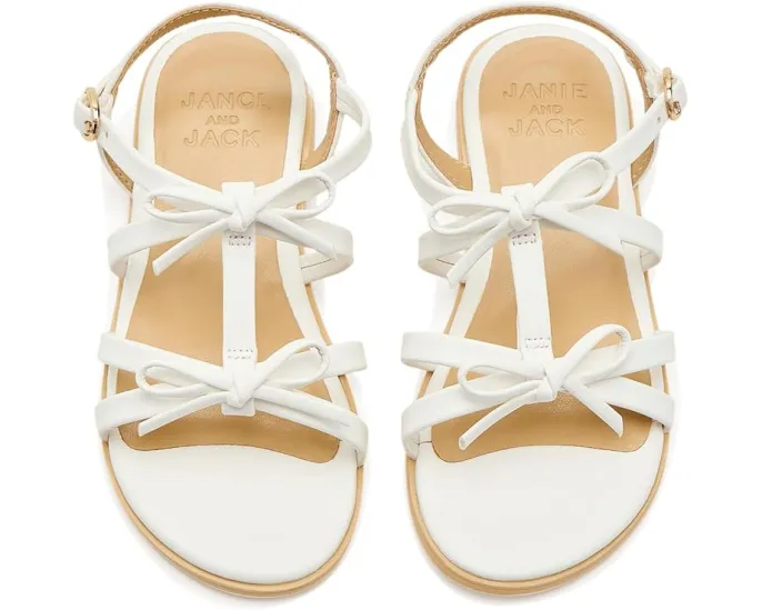 Детские сандалии Skinny Bow с декоративным бантом на ремешках