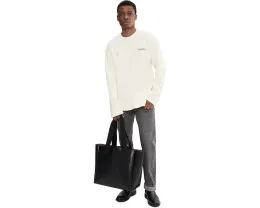 Лонгслив AllSaints Emblem с вышитым логотипом и круглым вырезом