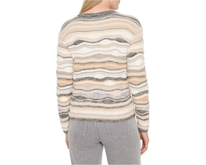 Свитер NIC+ZOE Petite Odyssey Mix с волнообразным узором