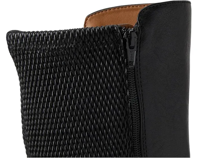 Ботинки Britney до колена с низким каблуком и стеганой спинкой