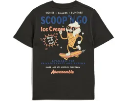 Футболка abercrombie kids Scoop N Go Tee для детей
