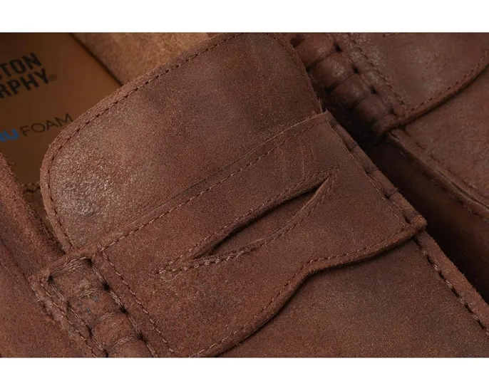 Johnston & Murphy Collier Penny из мягкой замши со стелькой TRUFOAM