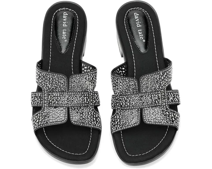 Сандалии David Tate Cristal с кристаллами и каблуком