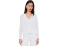 Petite Organic Linen Cotton V-neck Cardigan