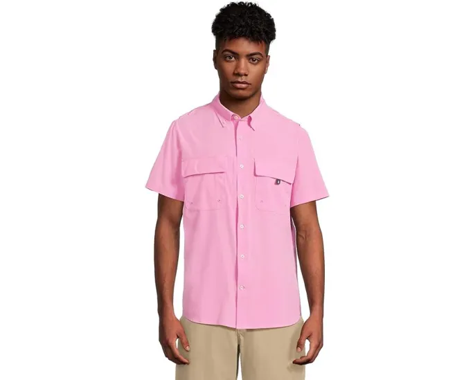 Рубашка Chubbies The Pink n' Proud с защитой UPF 50 и отложным воротником