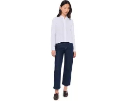 Рубашка Eileen Fisher Petite с классическим воротником из стрейч-джерси