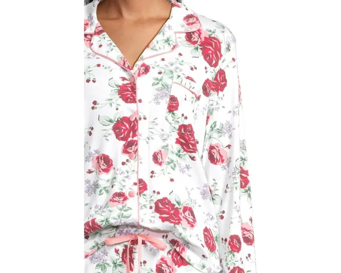 Пижамный комплект Karen Neuburger English Beauty Girlfriend из хлопка и полиэстера