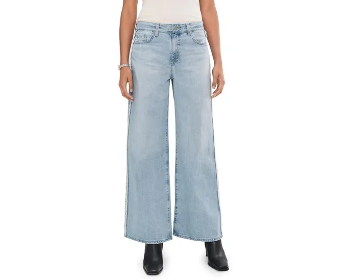 Широкие джинсы AG Saige Mid-Rise Wide Leg с высокой талией