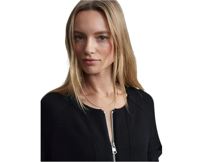 Кардиган Varley Augusta Zip Through свободного кроя из мягкой ткани DoubleSoft