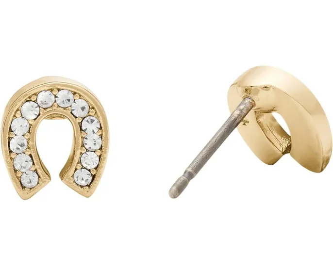 Серьги-гвоздики You're A Gem Pave Horseshoe с кубическим цирконием от Kate Spade New York