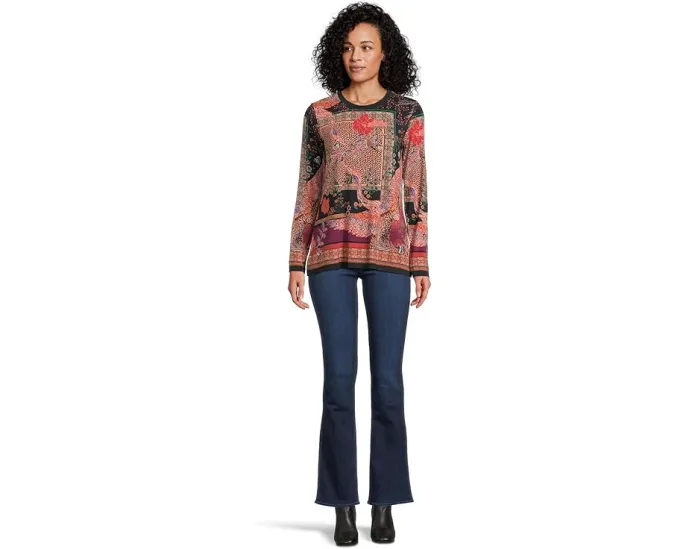 Длинная футболка с круглым вырезом The Janie Favorite Johnny Was