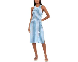 Beachy High Neck Crochet Lace Belter Dress